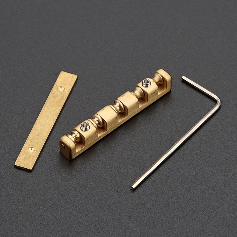 5 String Basses Nut Height Adjustable Brass Roller Nut Split Regulation Part