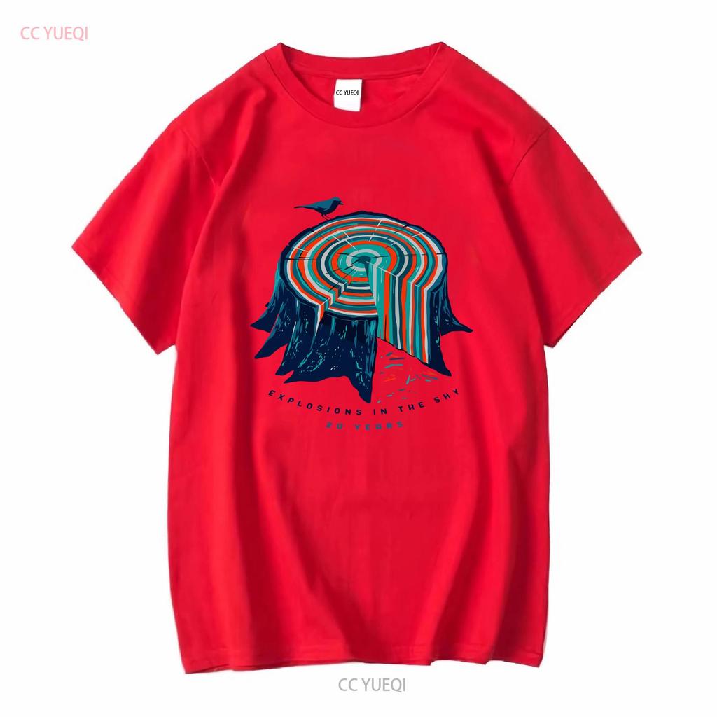 Explosions in the Sky 20 Years Anniversary T Shirt Size Large long sleeves vintage Washed homme Comfortable fashion