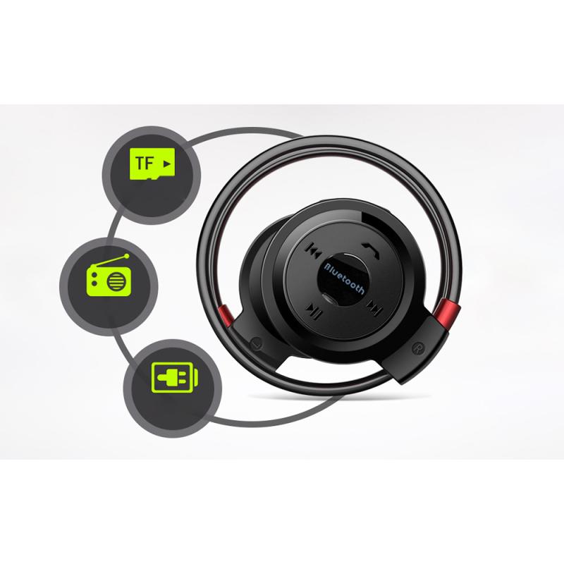 Беспроводные наушники Bluetooth, спортивные наушники, музыкальные стерео наушники, слот для карт Micro SD, гарнитура