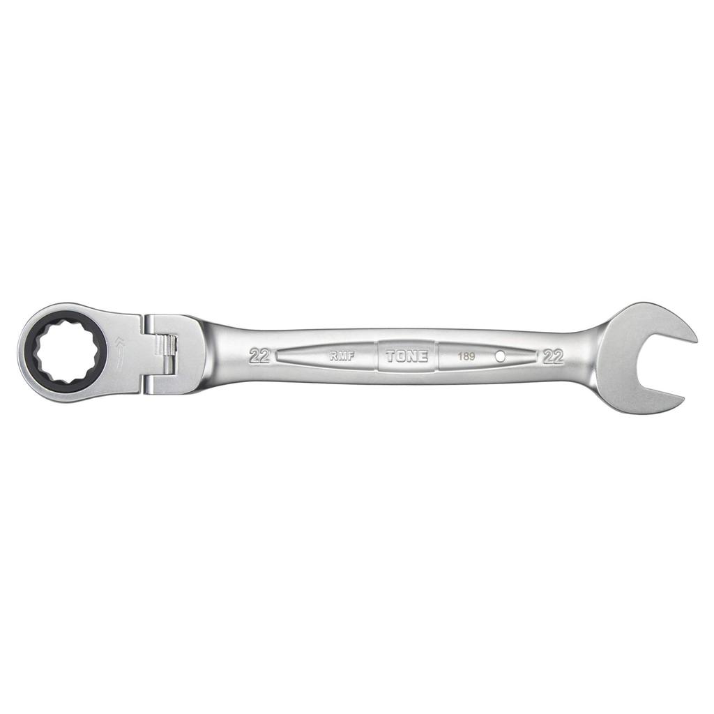 TONE Swivel Ratchet Combination 22mm Jaw Opening RMF-22 Wrench,