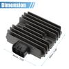 uxcell 21066-0705 Voltage Regulator Rectifier Replacement for 68V-81960-10-00 Arctic CAT 700 EFI Compatible 2006-2009