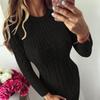 SCIONE Sweater Winter Warm Pullover Women Autumn Slim Knit Dress Long Sleeve Knitted Dress Pullover