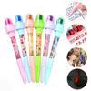 5 In 1 Seal Roller Stamp Pen Fidget Bubble Blowing Pen Creative Bubbler Pen With Stamp School
