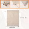 Linen Large Drawstring Storage Bags, 2Pcs Reble 12 x 16 in Cotton Bread Bags Keeps Bread Fresh for Dinner Party & Bakery