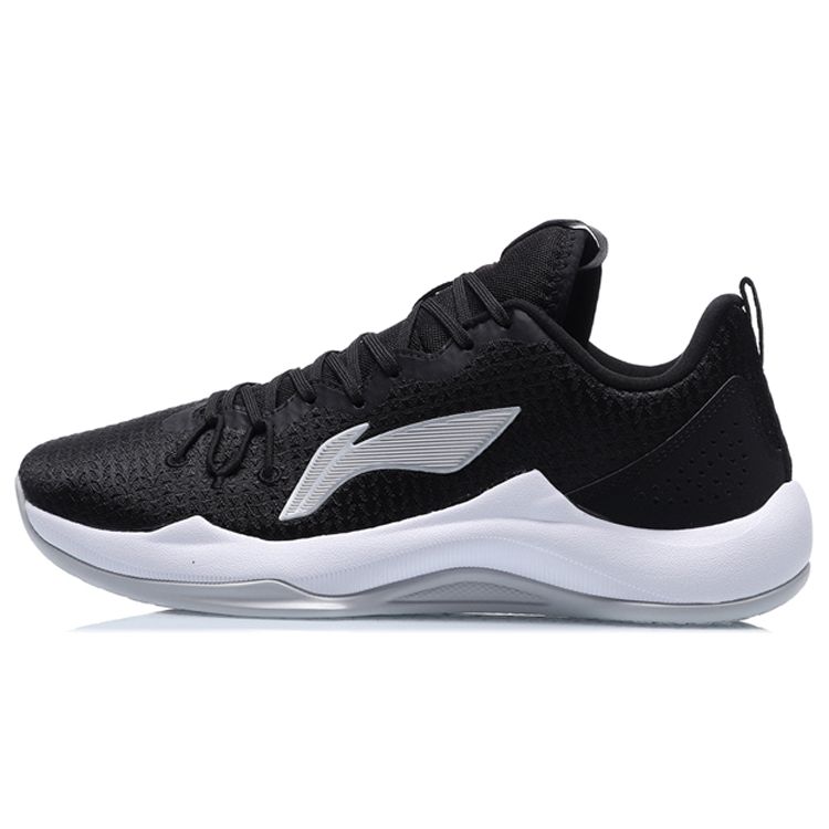 Li Ning Magic Cloud Wear Resistant Breathable Low Top Basketball Shoes Men Sneakers Black White ABPQ043-7