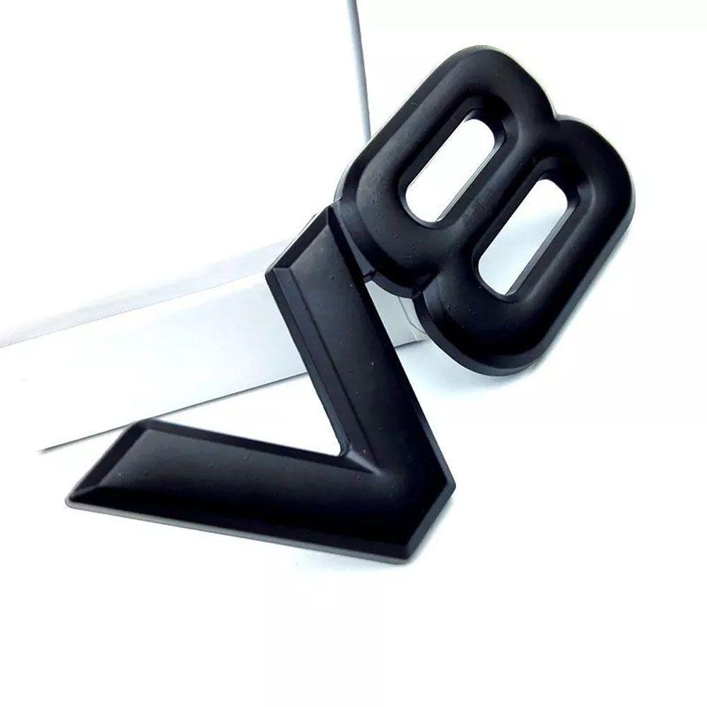 Side Wing 3D Engine Emblem Auto Trunk Badge Auto Accessories V8 Logo Car Sticker Car-styling Decal