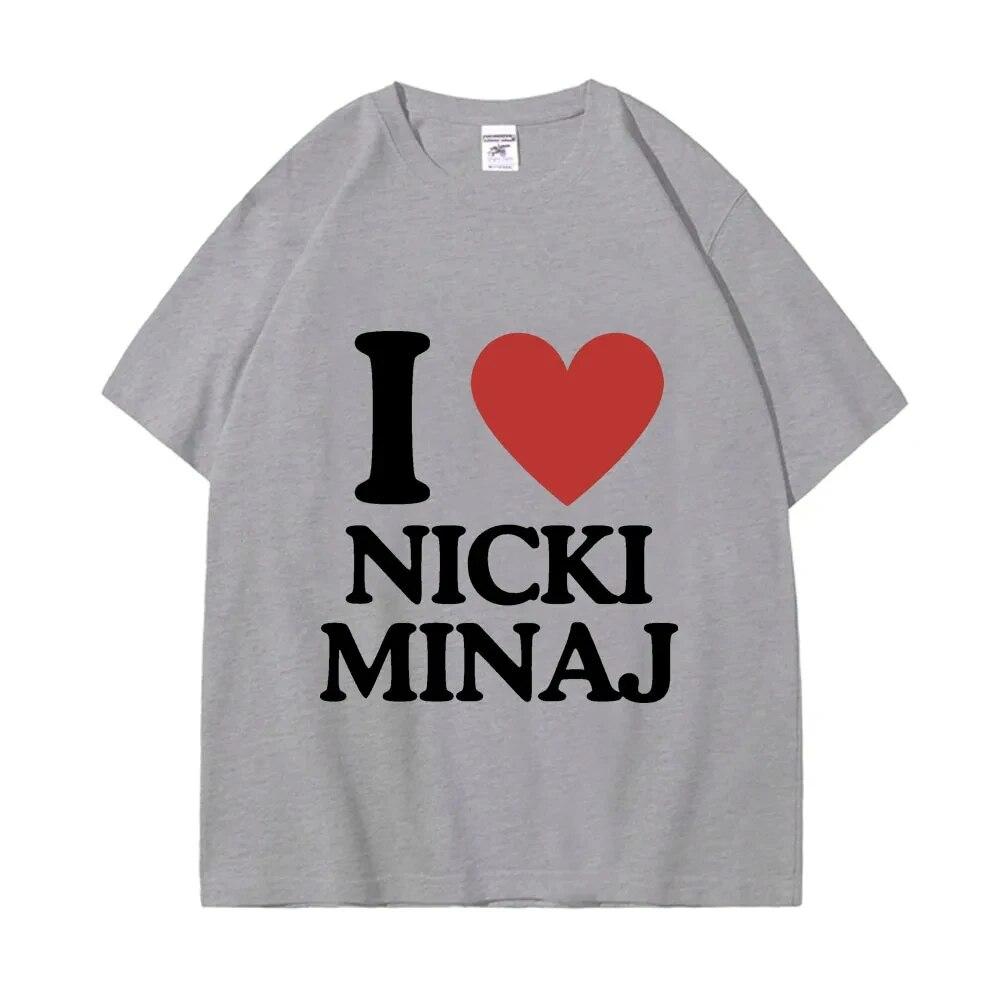 Летняя футболка унисекс «I Like Nicki», футболки больших размеров в стиле хип-хоп, винтажные футболки унисекс с короткими рукавами, модная уличная одежда, женские футболки, топы