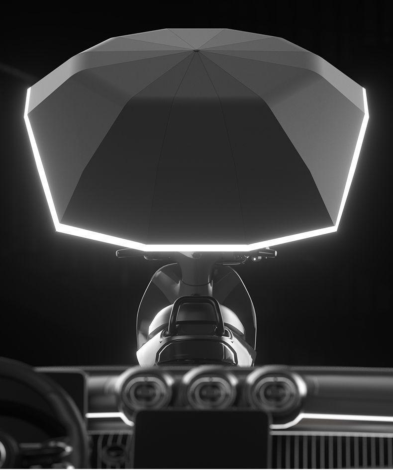 Усиленный увеличенный солнцезащитный зонт для электровелосипеда и скутера