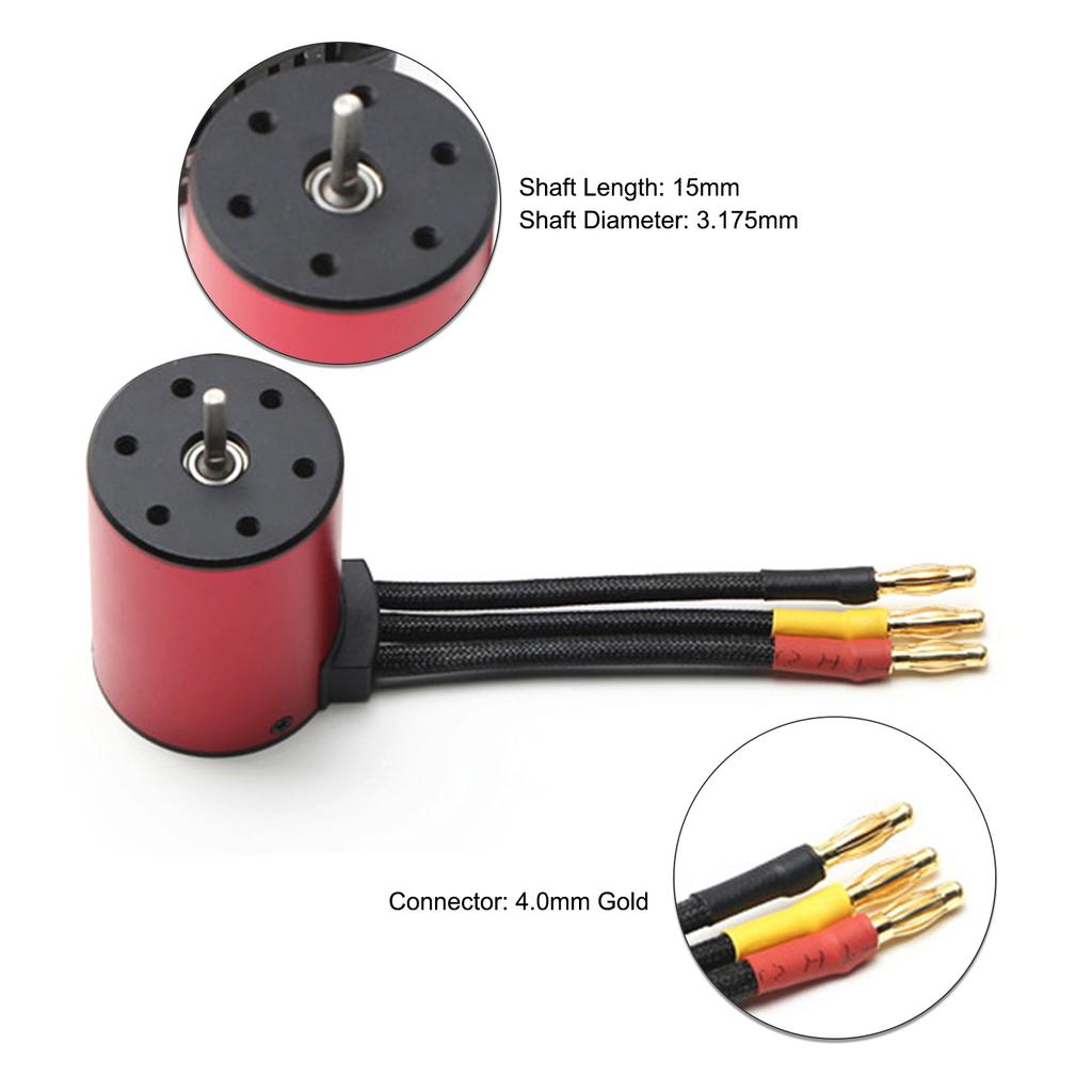 5200KV Brushless Motor 3650 Waterproof Motor with 60A Brushless ESC 2 4S Lipo 25KG Digital Servo for 1 8 1 10 RC Car