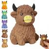 Сквиш-игрушка «Корова Хайленд» Медленно поднимающаяся Снятие стресса Игрушка-антистресс Милое мягкое животное Игрушка для сжимания Для взрослых Подарок на день рождения