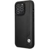 Etui do iPhone 14 Pro Max BMW Hardcase Skórzane Czarne