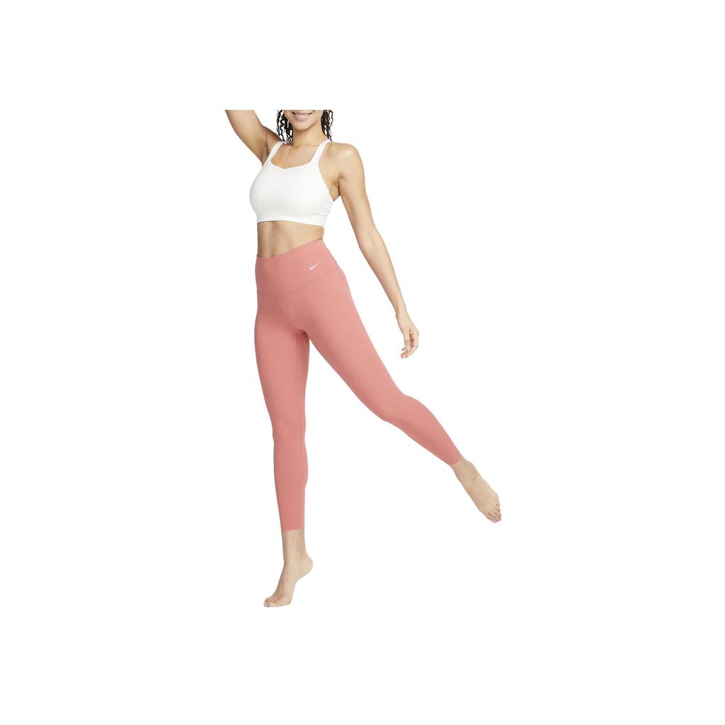 Nike Леггинсы Zenvy Air Series однотонные с высокой талией женские леггинсы розовые DQ6016-655