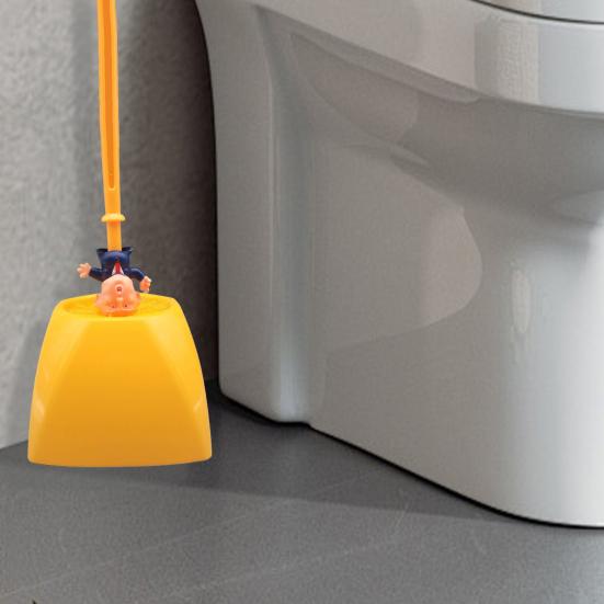 Щетка для ванной комнаты с комиксами Трампа, длинная ручка, необычная щетка для унитаза, функциональное чистящее средство для унитаза, веселый инструмент для уборки ванной комнаты