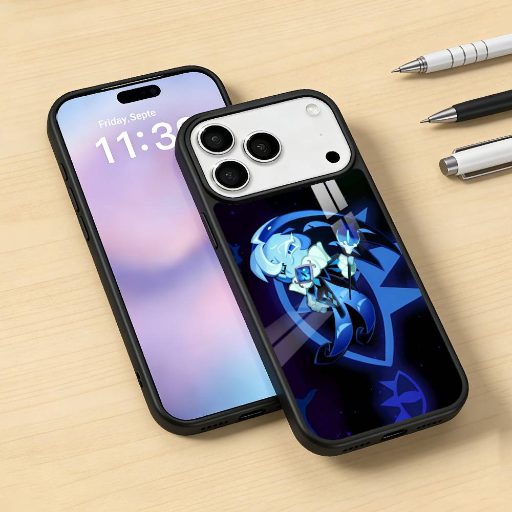 S-Shadow M-Milk C-Cookie R-Run Phone Case For iPhone17,16,15,14,13,12,Pro,Max,Magnetic For Magsafe Wireless Charging