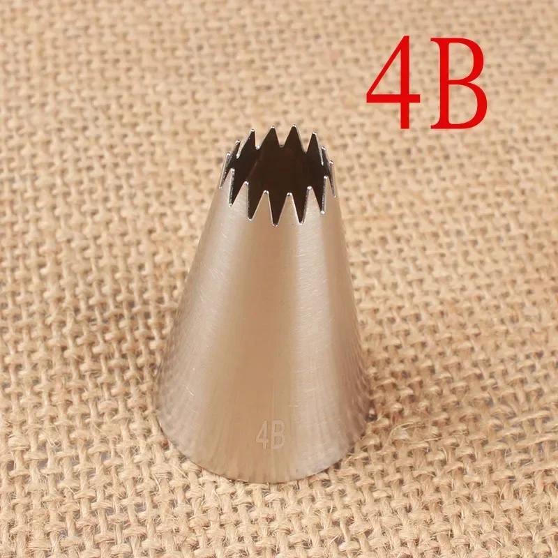 Large Pastry Nozzle Tips Set Stainless Steel Rose Flower Icing Piping Nozzles Cake Cupcake Cake Decorating Tools #1C#1B#4B