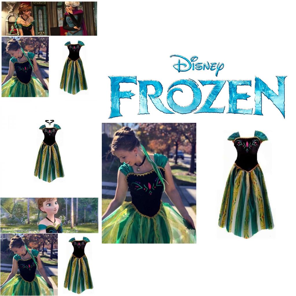 Замороженное Взрослое Платье Принцессы Анны Праздничный Костюм Платье для Выступлений Платье Принцессы Анны