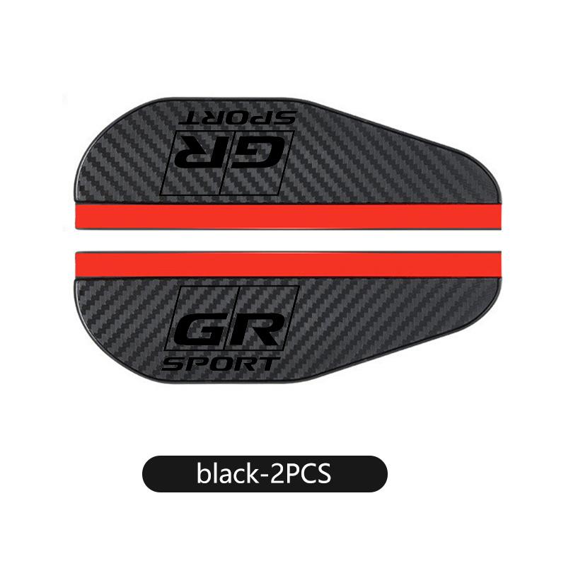 2PCS Car Rearview Mirror Rain Eyebrow Sticker Auto Accessories For Toyota Camry Highlander C-HR Hilux Vios Rav4 Prius Yaris TRD