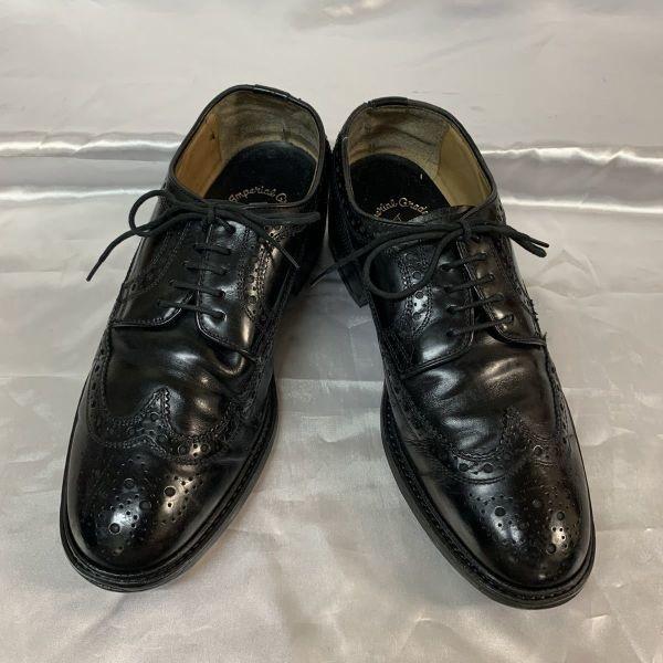 Regal Wingtip Leather Dress Shoes Black 25.5 EE(USED)