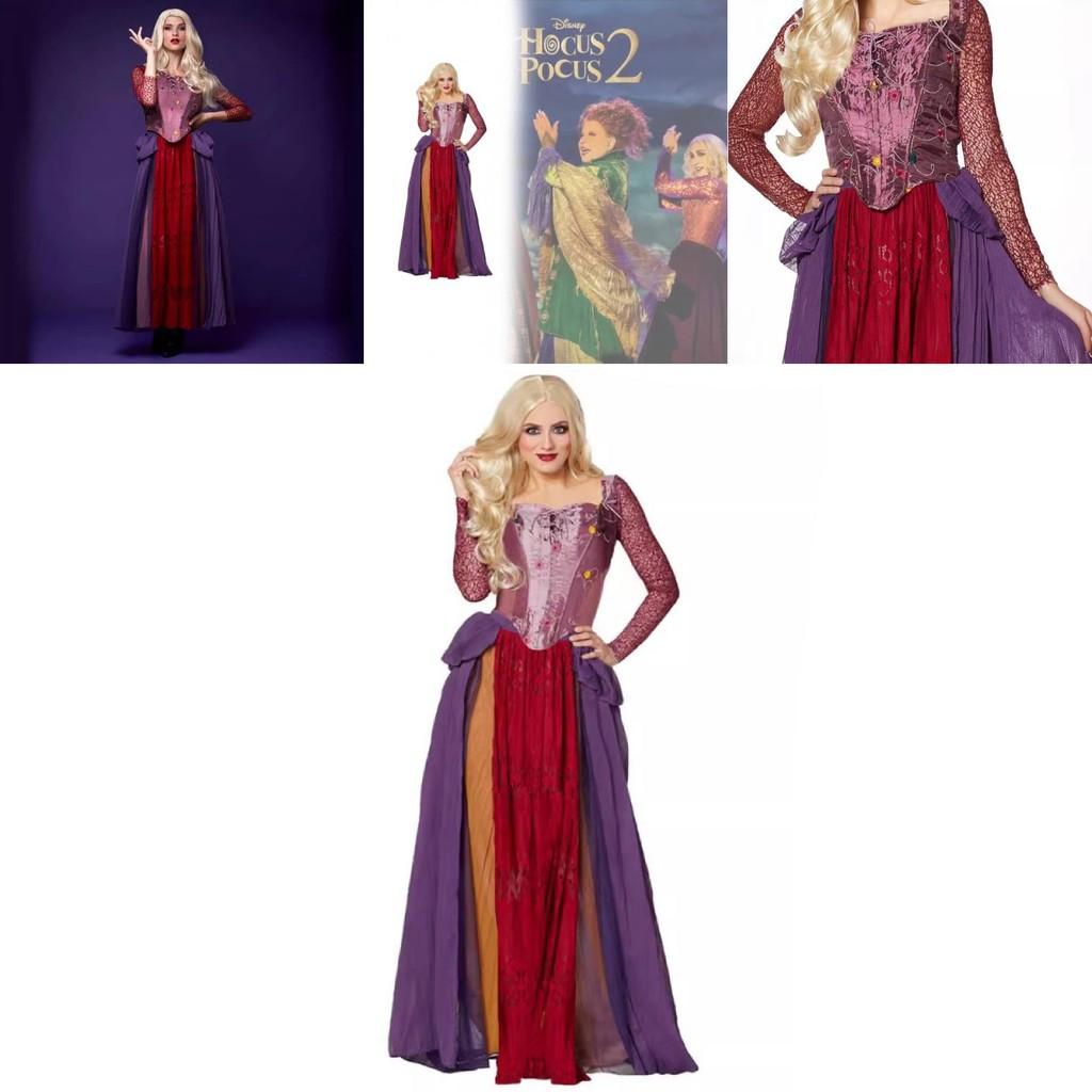 Hocus Pocus Cosplay Attire For Women With Breathable Spandex For Stage Events