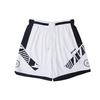 Wade Series Letter Print Drawstring Straight Basketball Shorts Men Shorts White AAPS271-1