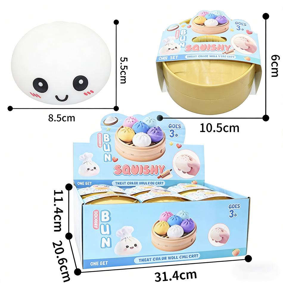 Rainbow Dumplings Squishy Blind Box Slow Rising Fidget Toy