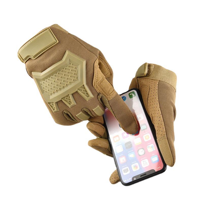 Унисекс тактические перчатки с противоскользящим покрытием: Износостойкие, противоударные, спортивные перчатки с сенсорным экраном на всю длину пальцев