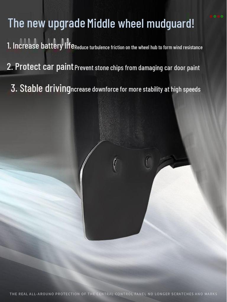 Invisible Mudguard for Tesla Model Y/3 Facelift - Hidden Car Decoration Accessories