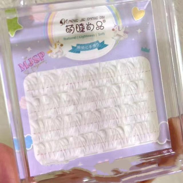 Розовые/белые/синие/фиолетовые пучки ресниц Manga Lashes Цветные накладные ресницы Натуральные длинные искусственные пучки Макияж для ресниц Инструменты для макияжа