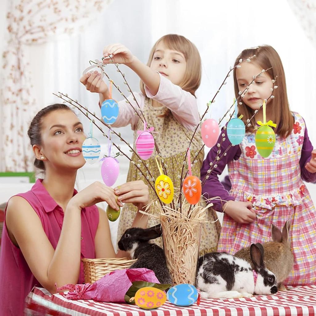 12/24 шт. Пластиковые пасхальные подвесные украшения для поделок своими руками, подарок на Пасху