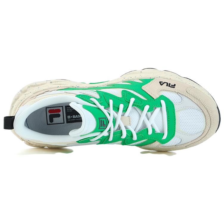 Fila Серия Fern Обувь из травы Fern Сетчатая ткань Синтетическая кожа Повседневная Универсальная Низкие кроссовки Папины кроссовки Мужские кроссовки FILA-Белый F12M331101FWK