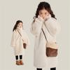 Winter Girls' Fur Coats Imitation Mink Coat Children Thicken Warm Outerwear Kids Casual Long Jackets Teenager Turtleneck Clothing