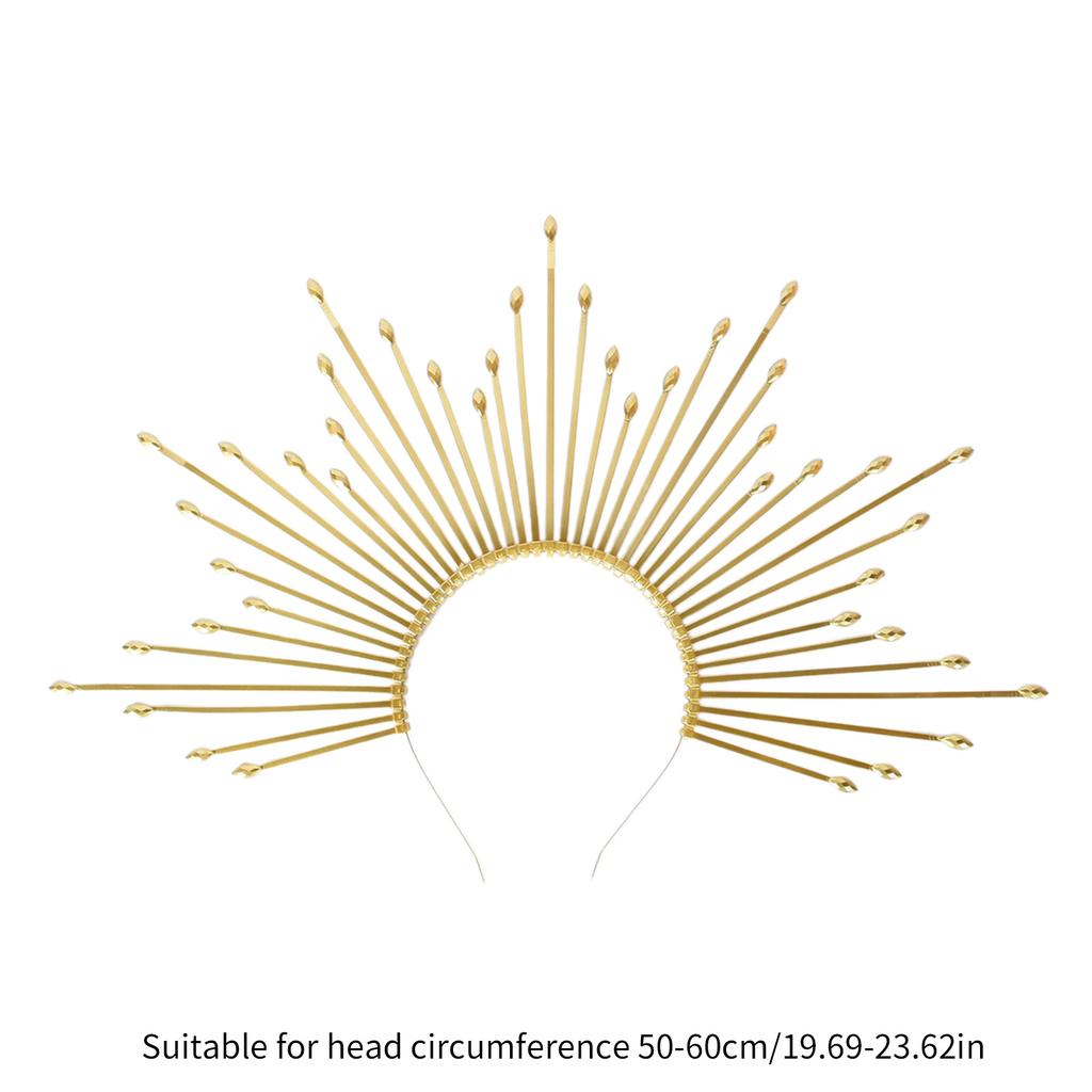 Goddess Halos Hairband Stylish Crown Halloween Cosplay Headdress Jewelry Elegant Headband for Weddings and Parties