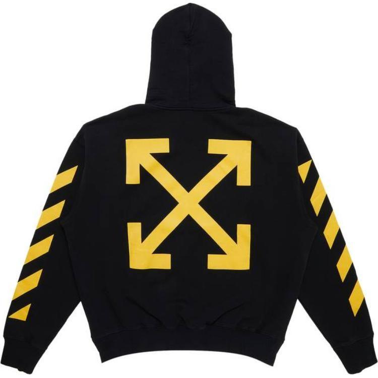 OFF-WHITE Caravaggio-print cotton hoodie OMBB085C99FLE0081001