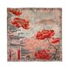 Garnish Hollow Printing Silk Scarf Mulberry Silk Scarf Double-sided Printing Square Scarf High-end Shawl for Women