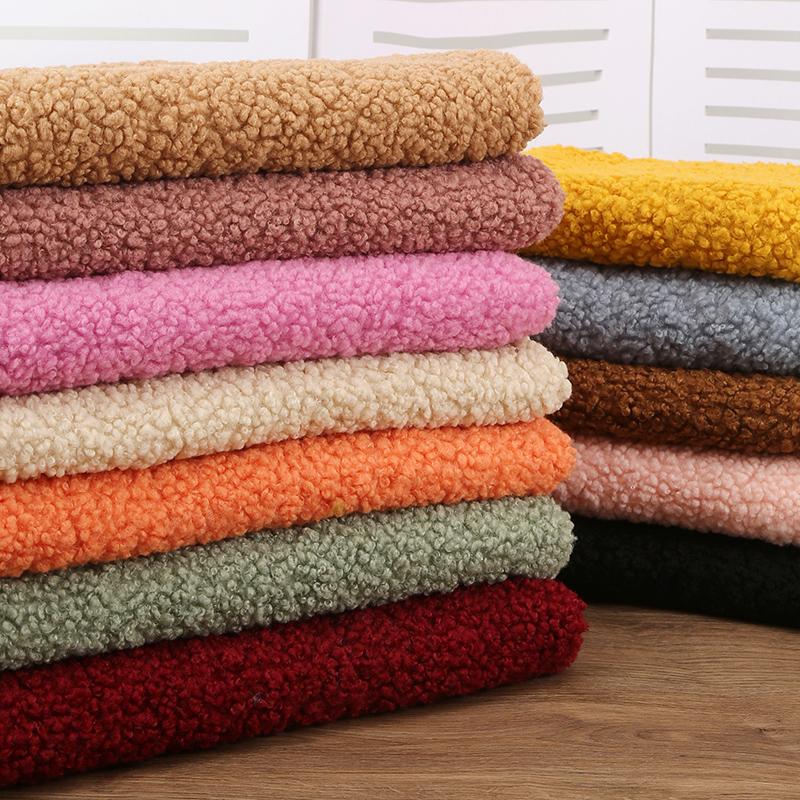 50*160cm Faux Sheep Curly Faux Wool Fur Fabric Turkish Warm Lamb Fleece Fabric For Sewing Clothing Lining Diy Winter Coat Bag