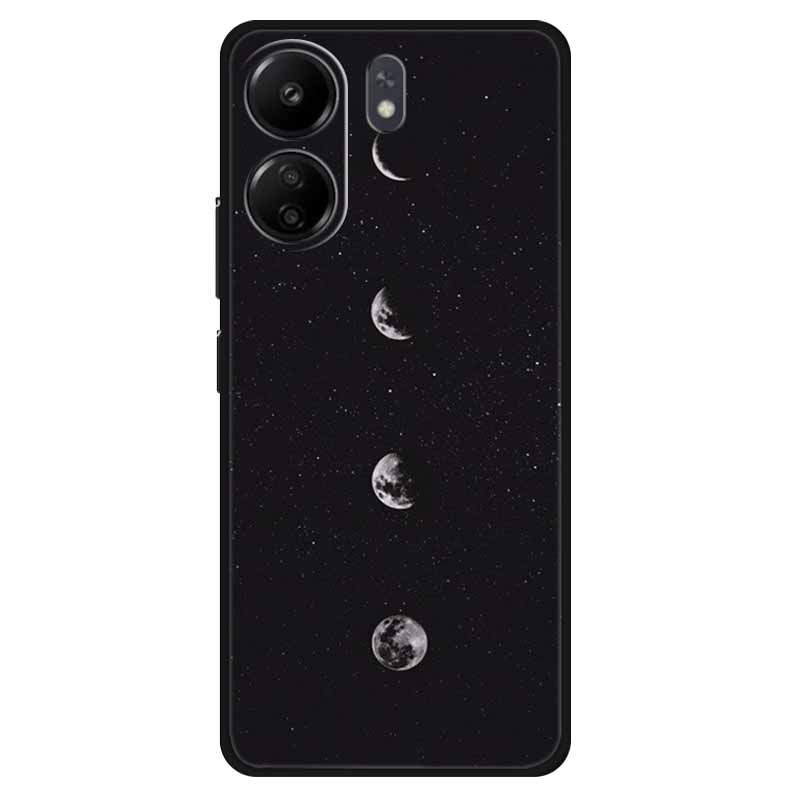 Funda For Xiaomi Poco C65 Case Soft Lion Wolf Black Shockproof Back Cover for Poco C65 C 65 Soft Case Poco C65 Cool Soft Bumper