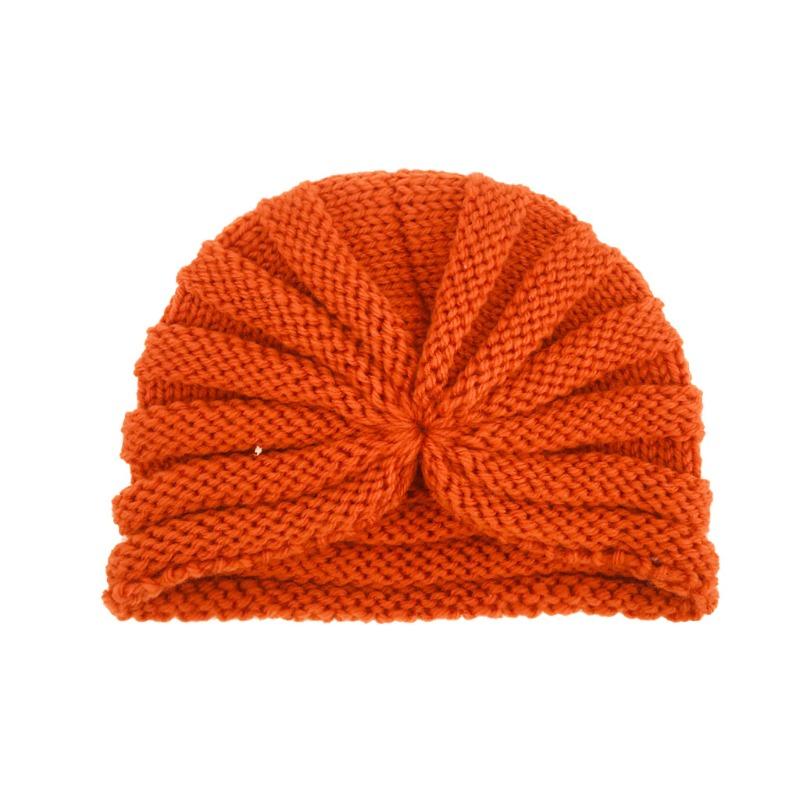 New baby fetal hat, baby autumn and winter warm knitted hat, children's wool hat turban hat