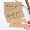 30PCS Online Retail Cardstock Package "Thank You For Your Order" Postcards Greeting Labels Kraft Paper Cards Express Appreciate