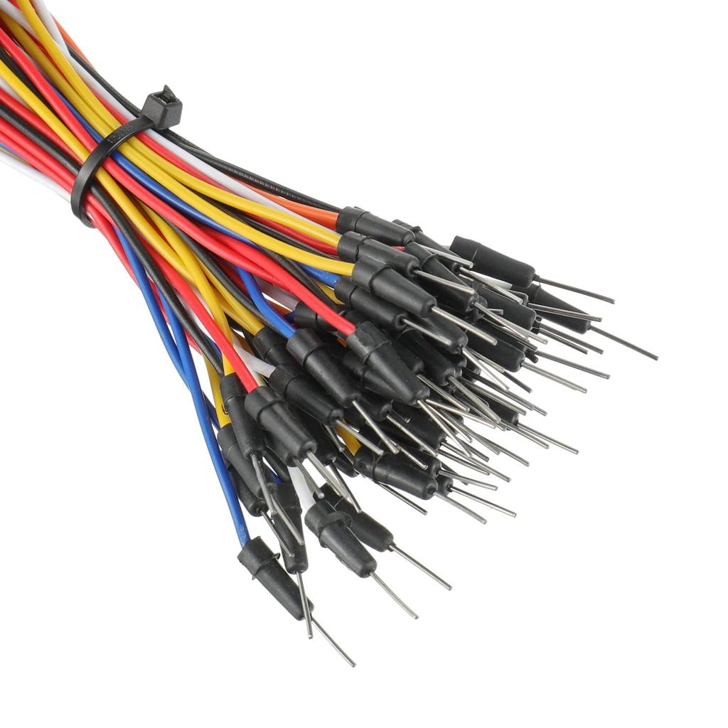 BOJACK 130 Pcs Flexible Breadboard Jumper Wires