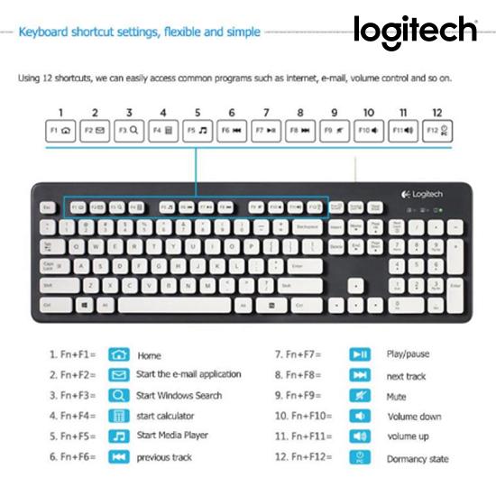 Logitech Моющаяся клавиатура K310 для ПК с ОС Windows