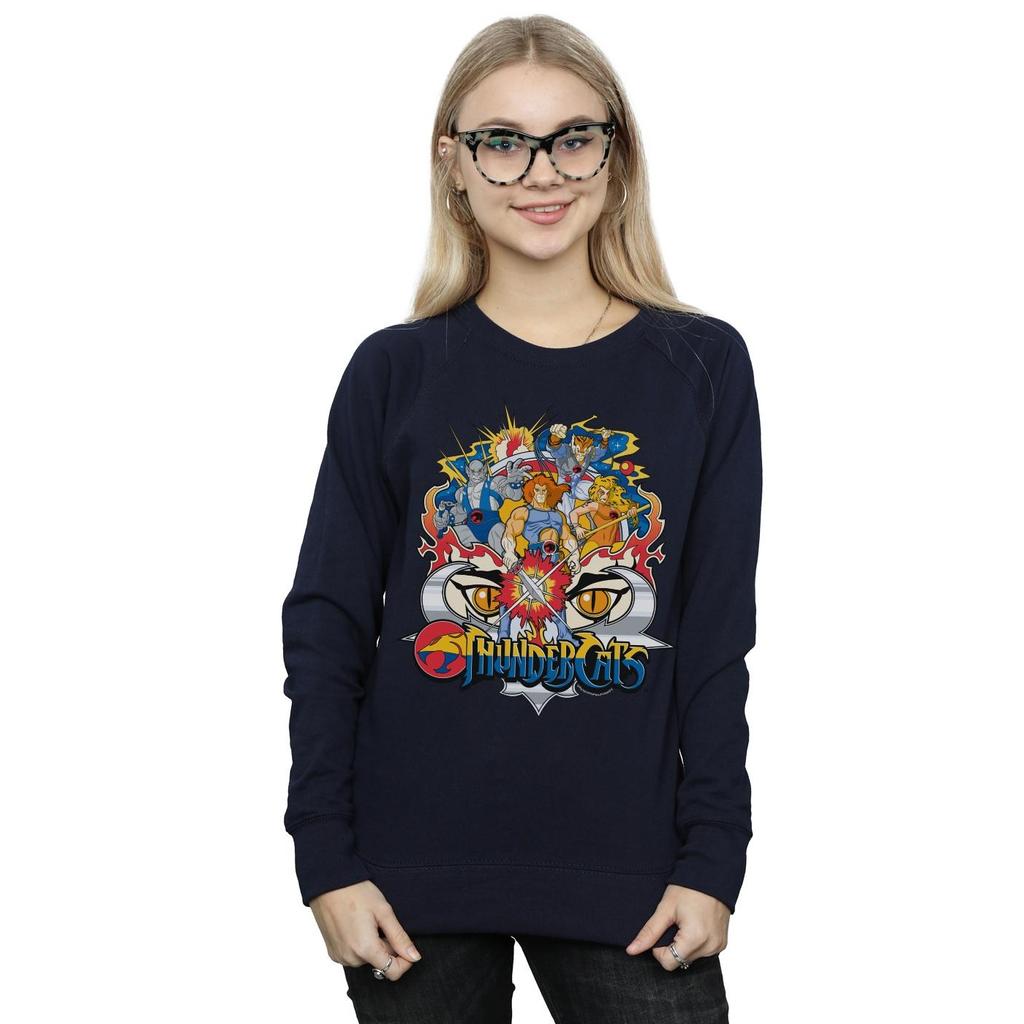 Thundercats Womens/Ladies Action Group Shot Sweatshirt