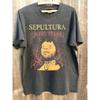 Sepultura Музыкальная Метал-группа Винтажная 90-х Угольный Унисекс Футболка Репринт Мужская Летняя Мужская Футболка С Круглым Вырезом Хлопковая Футболка