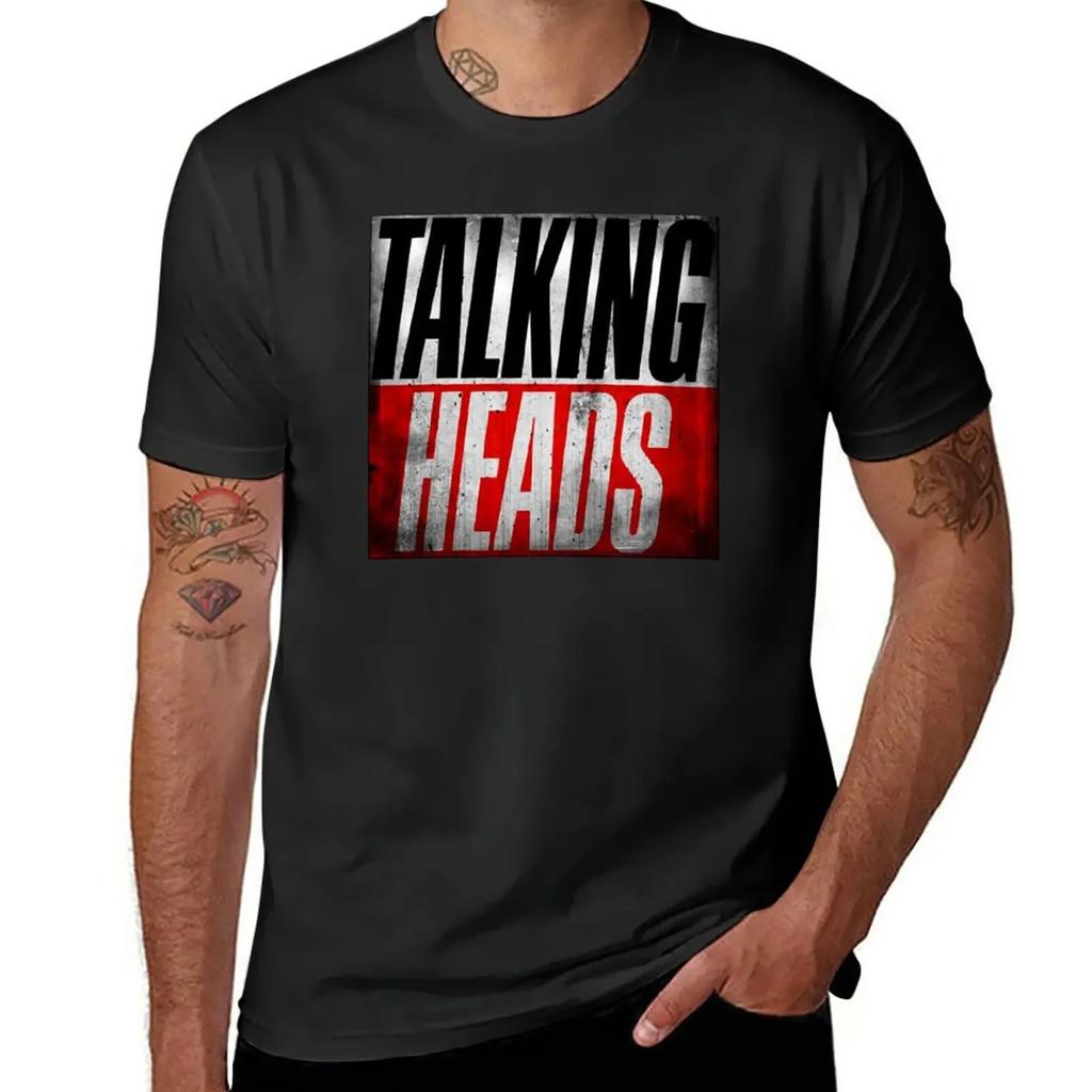 Talking Heads Abstract T-Shirt plus size tops customizeds mens workout shirts