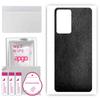 apgo Protective Skin Sticker for the Back Compatible with Oppo Reno7 SE 5G, Wrap Film, Foil, Vinyl - Pattern Black Leather