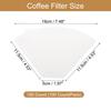 Uxcell 100-Pack 4-Cone Coffee Filters, Size 103, Disposable Paper Percolator Coffee Filters, Natural Unbleached Wood Fiber, Pour-Over Coffee Filters