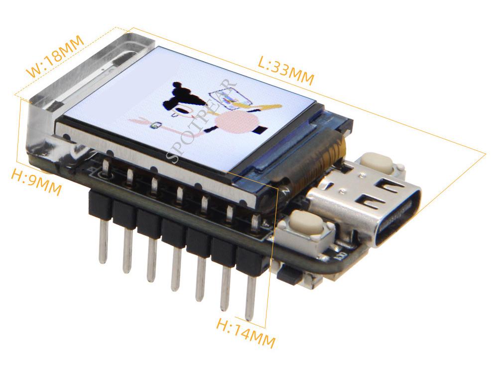 Плата разработчика ESP32-S3 WiFi и Bluetooth с 0,85-дюймовым ЖК-дисплеем GC9A01 IPS