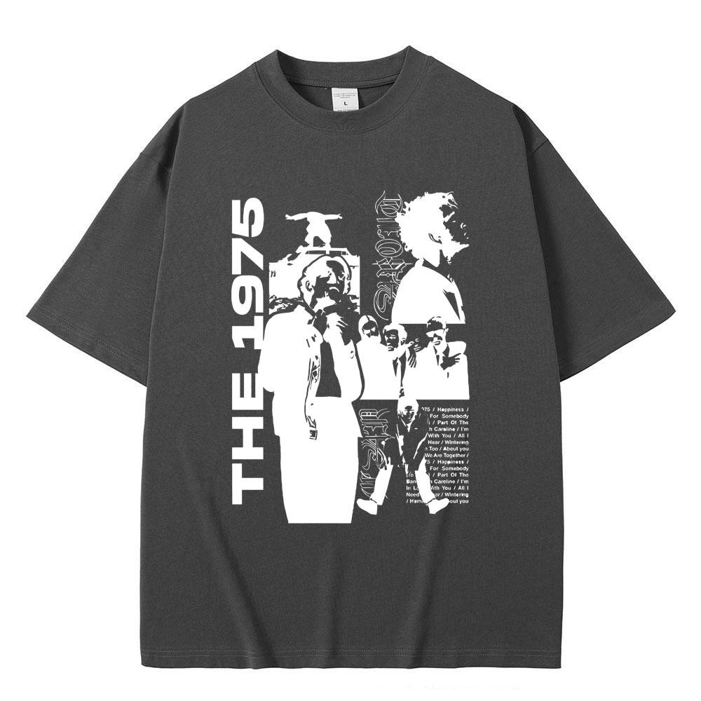 Рок-группа The 1975 Being Funny in A Foreign Language Принт Футболка Футболки с графикой Мэтти Хили Инди Альтернативная Мода Футболка