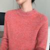 Women's 3-Strand Marled Cashmere Pullover - High-End, Stylish, Round Neck Sweater