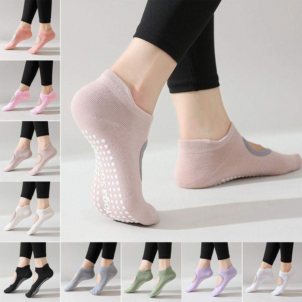 Backless Yoga Socks Breathable Floor Socks Professional Sports Socks  Ladies