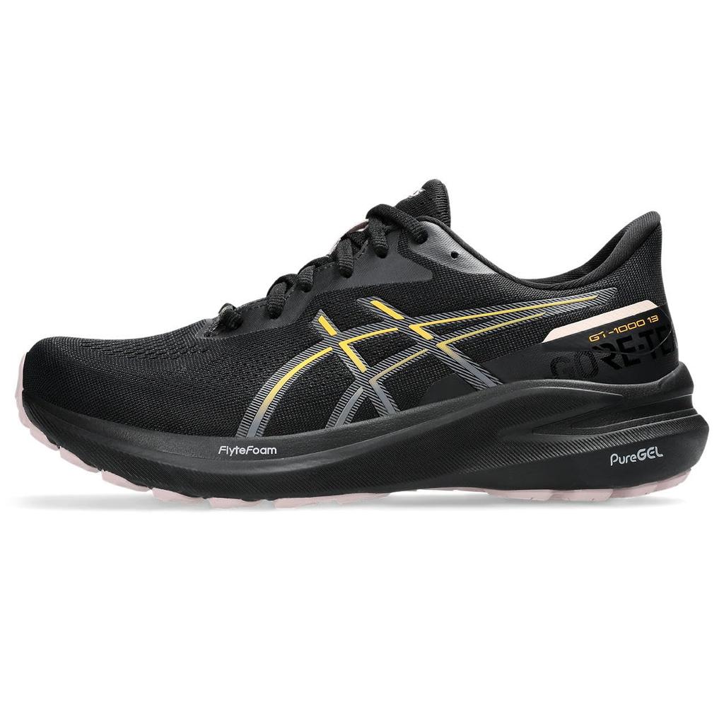 Asics 13 Беговые кроссовки GT-1000 Gore-Tex, женские, черно-оранжевые, 24.5 (1012B661)